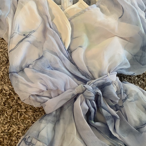 Gauzy floral wrap dress - Picture 4 of 6